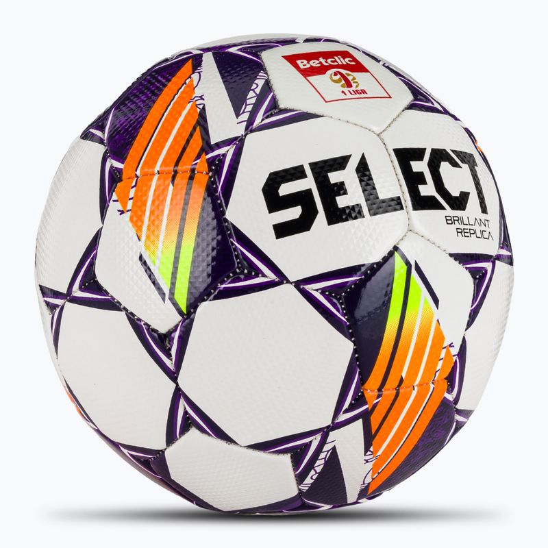 SELECT Brillant Replica Betclic 1 League football v24 white/purple 2