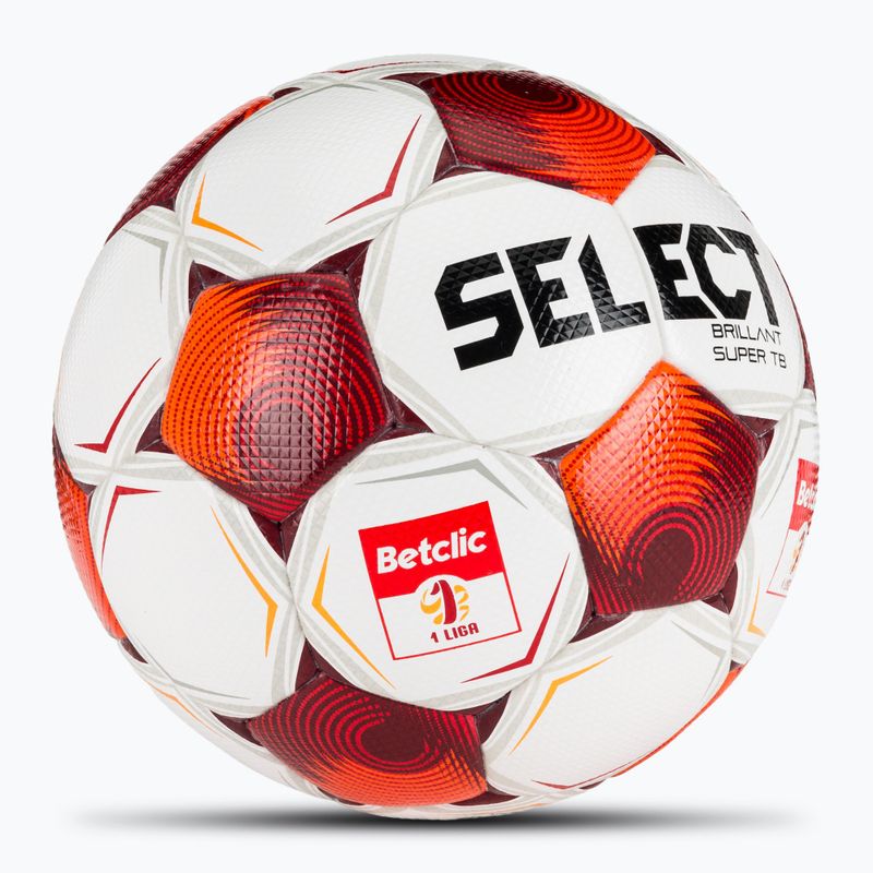 Football SELECT Brillant Super FIFA Betclic 1 v25 white/red size 5 2