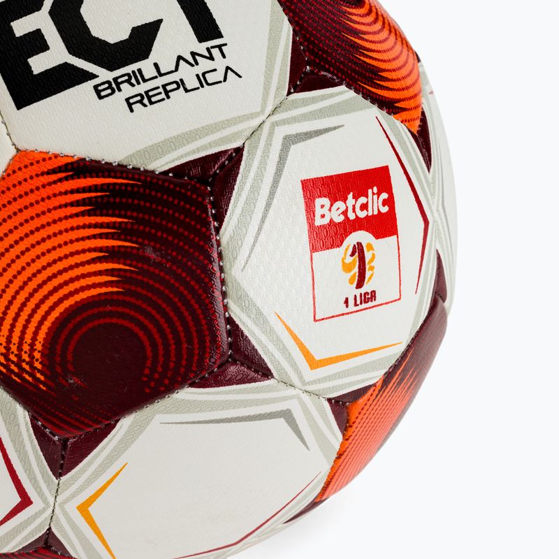 Football SELECT Brillant Replica Betclic v25 white/red size 4 3