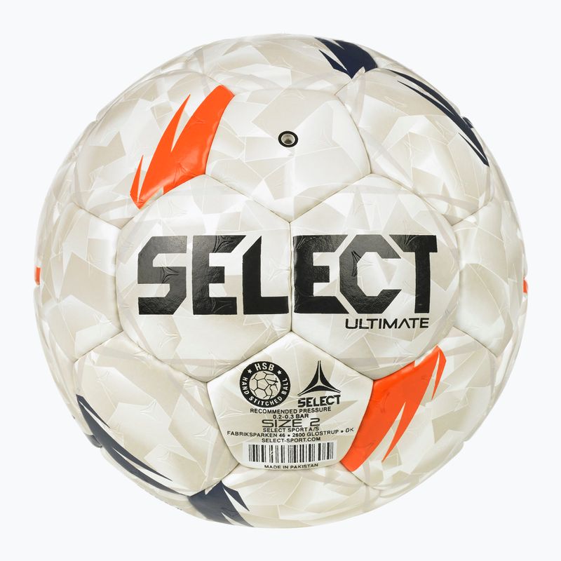 Handball SELECT Ultimate EHF European League V26 Replica rozmiar 2 white/black/orange 2