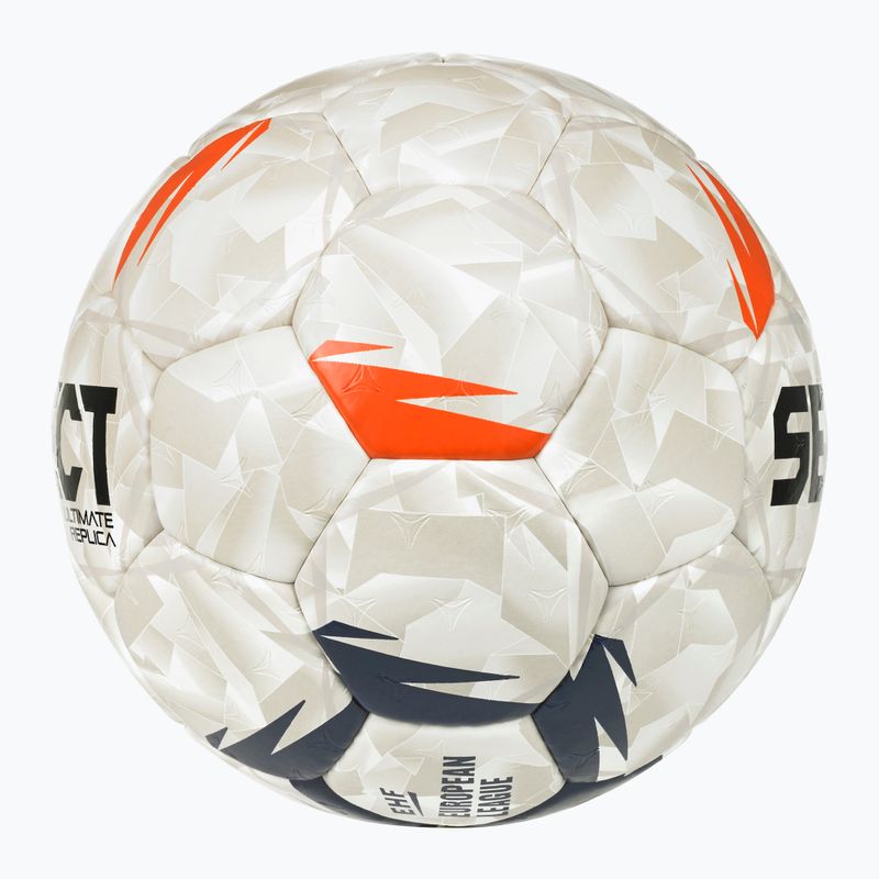 Handball SELECT Ultimate EHF European League V26 rozmiar 3 white/black/orange 3