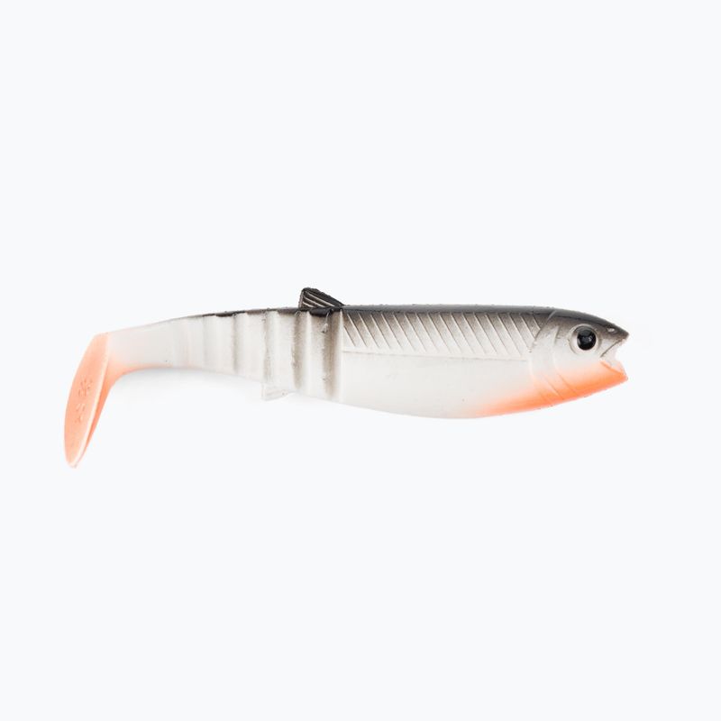 Savage Gear LB Cannibal Shad white-black rubber bait 61854