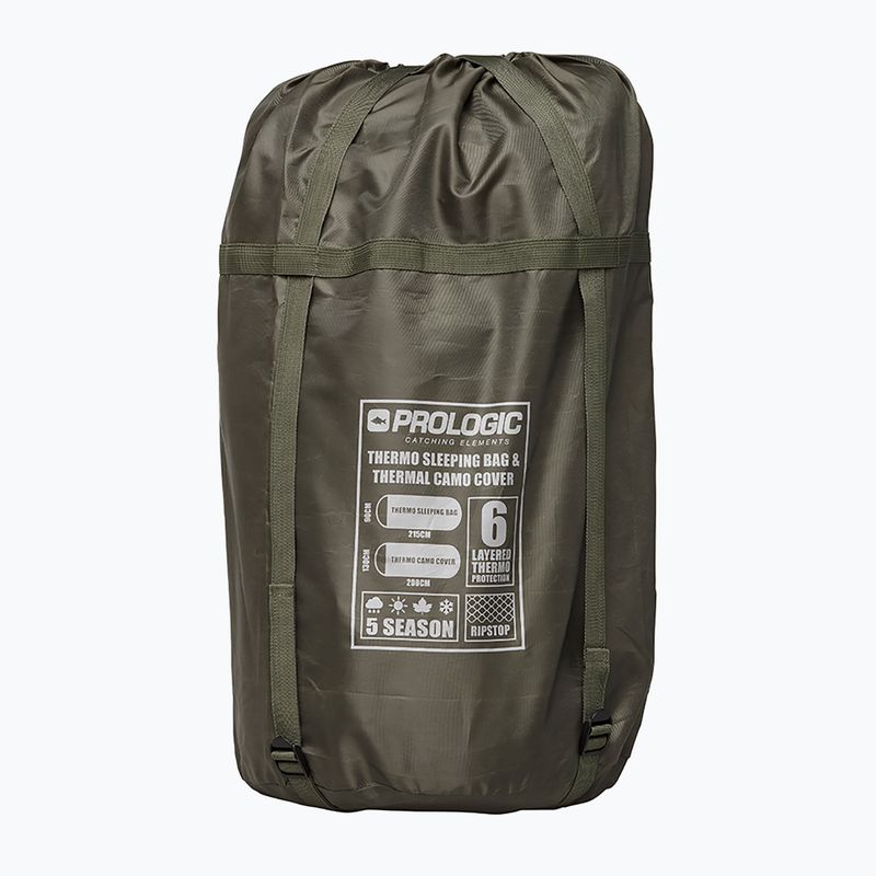 Prologic Element Comfort S/Bag & Thermal Camo Cover 5 Season green PLB041 sleeping bag 6
