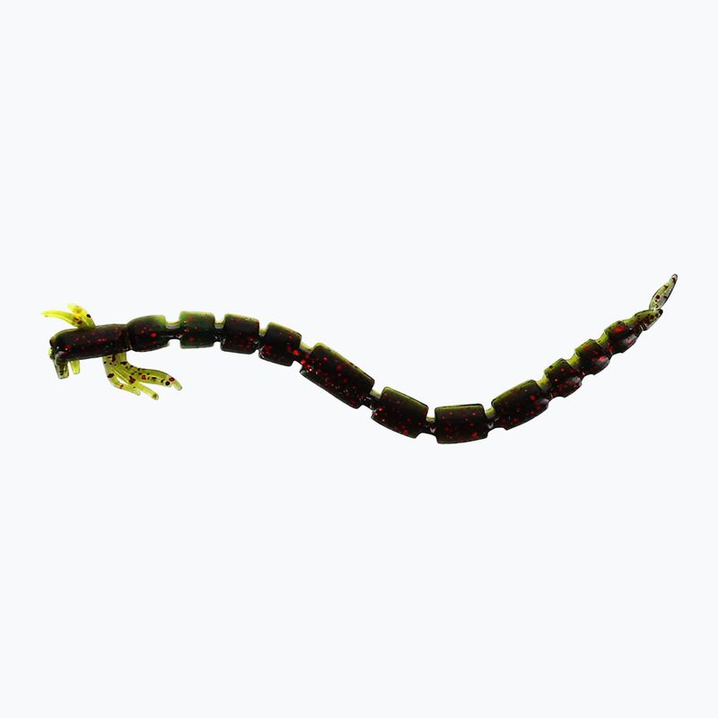 Westin BloodTeez Worm rubber baits 10 pcs black-chartreuse P001-563-002