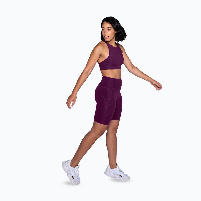 Women's training shorts Girlfriend Collective Compressive plum 2