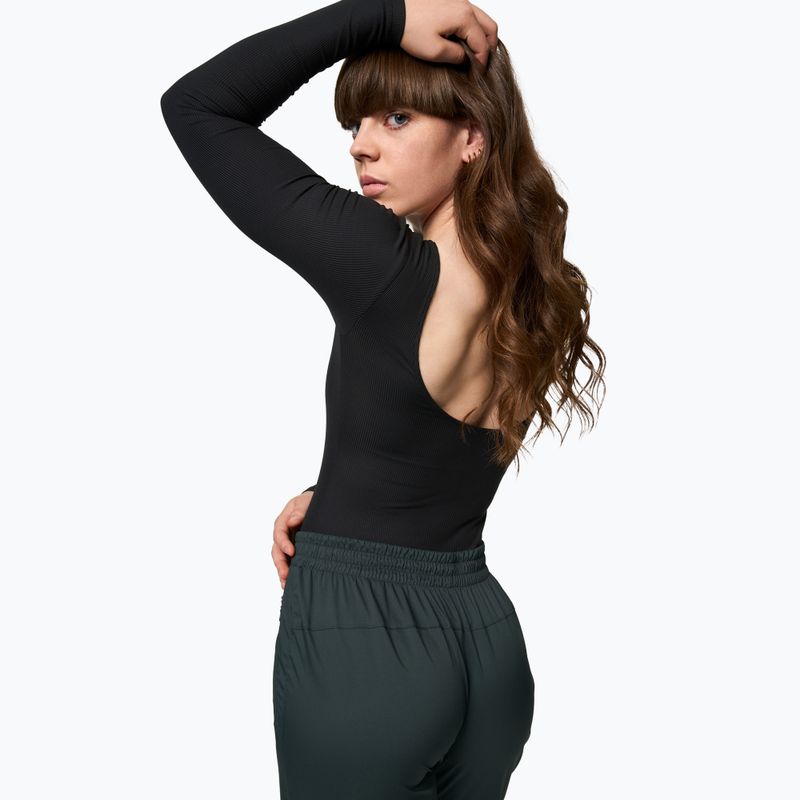 Women's training body Girlfriend Collective Ava Scoop Back black 2
