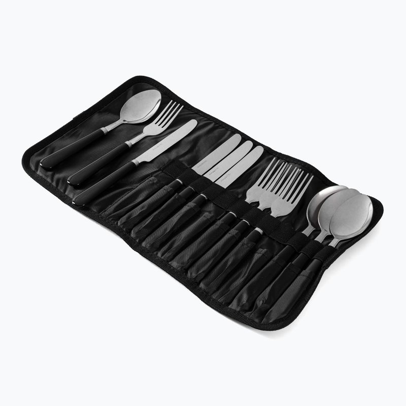 Easy Camp Family Cutlery 4-person silver hiking cutlery set 580034 2