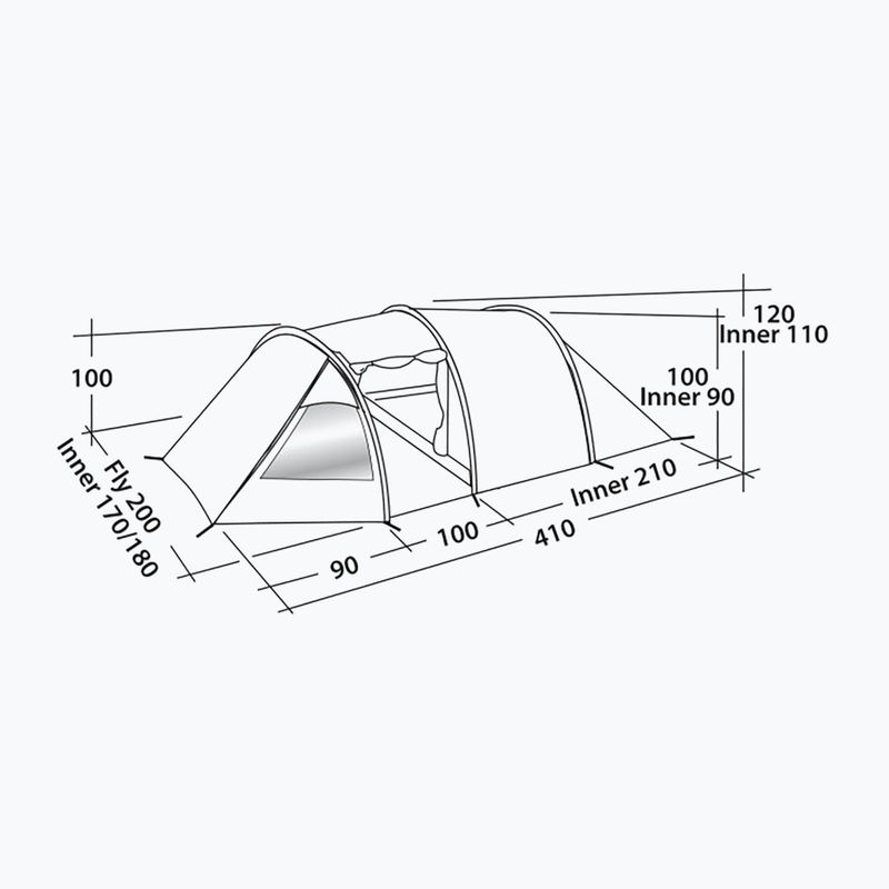 Easy Camp Spirit 300 3-person tent navy blue 120418 2