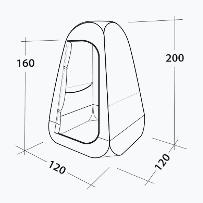 Easy Camp Little Loo tent grey 120427 4