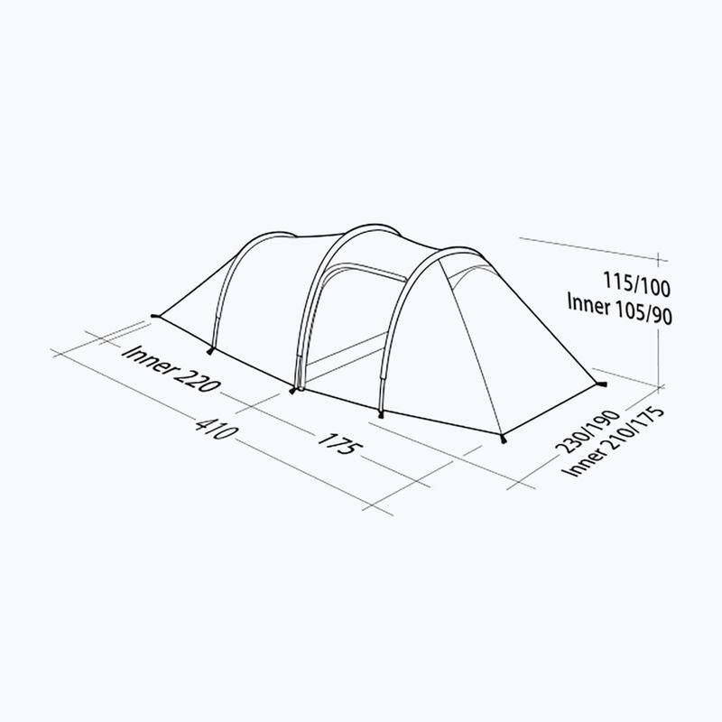 Robens Pioneer 4EX 4-person tent blue 130347 4