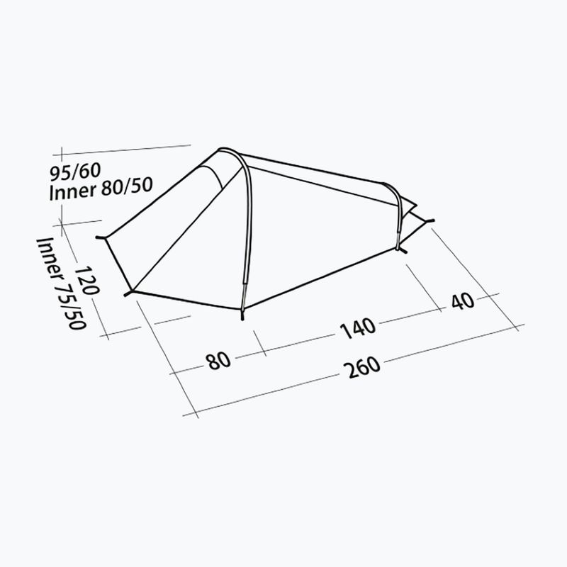 Easy Camp Geminga 100 Compact 1-person trekking tent grey-green 120446 5