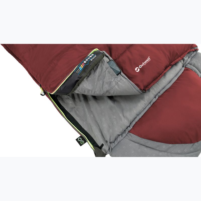 Outwell Contour Lux sleeping bag red 3