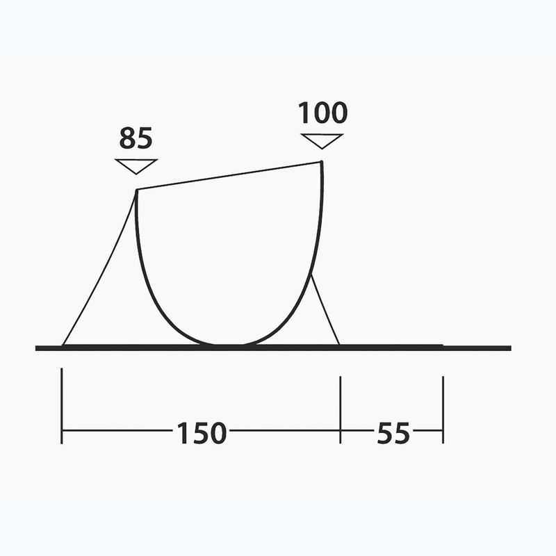 Beach tent Outwell Eastbourne Beach Shelter light grey 6