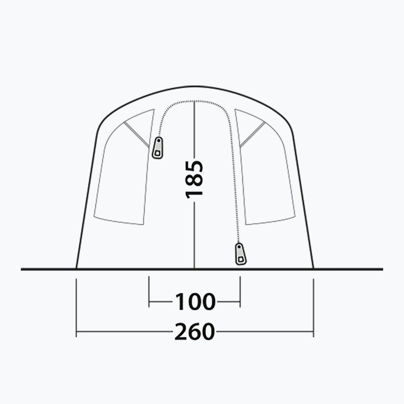 Outwell Monterey 4 Air blue 4-person camping tent 6