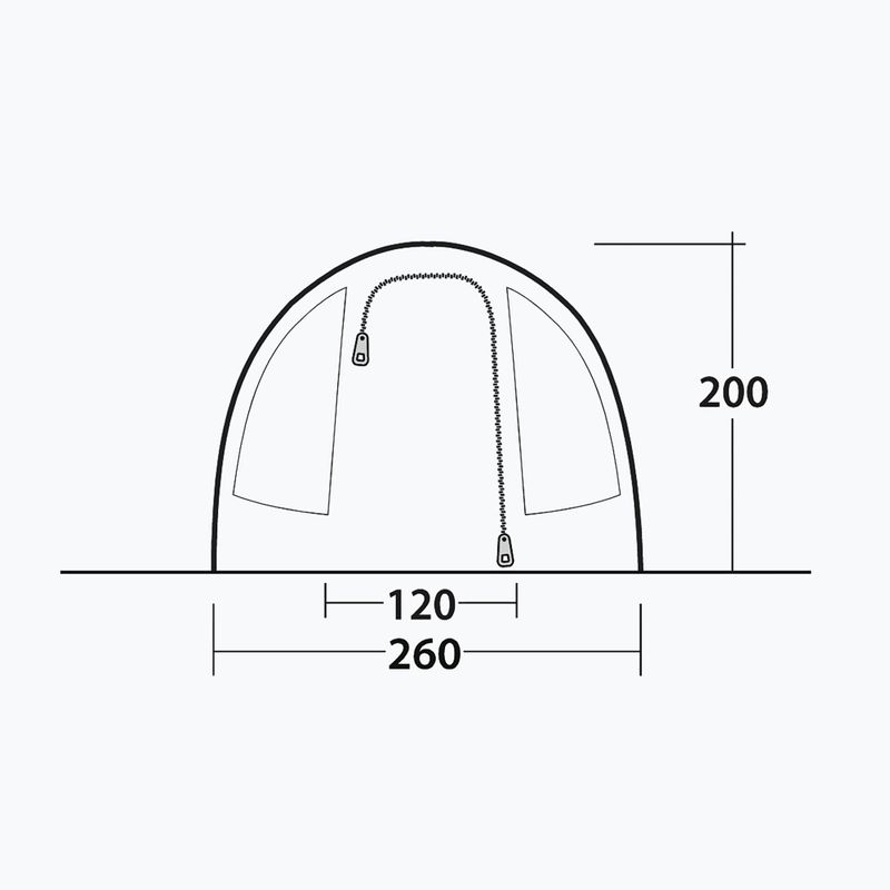 4-person camping tent Outwell Sky 4 blue 8