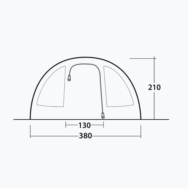 6-person camping tent Outwell Sky 6 blue 6