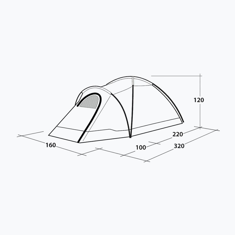 Camping tent 2-osobowy Outwell Cloud 2 green/gray 11