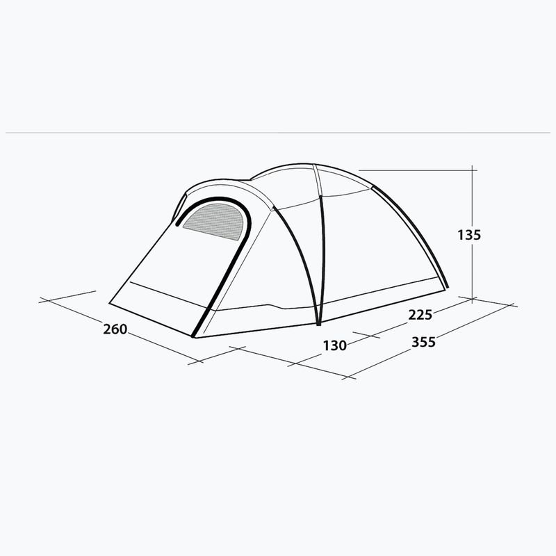 Camping tent 4-osobowy Outwell Cloud 4 green/gray 7
