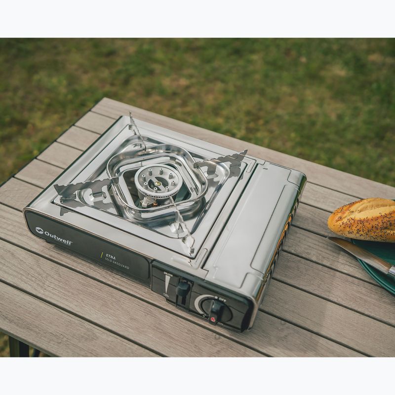 Camping stove Outwell Etna Solo Gasguard silver 6