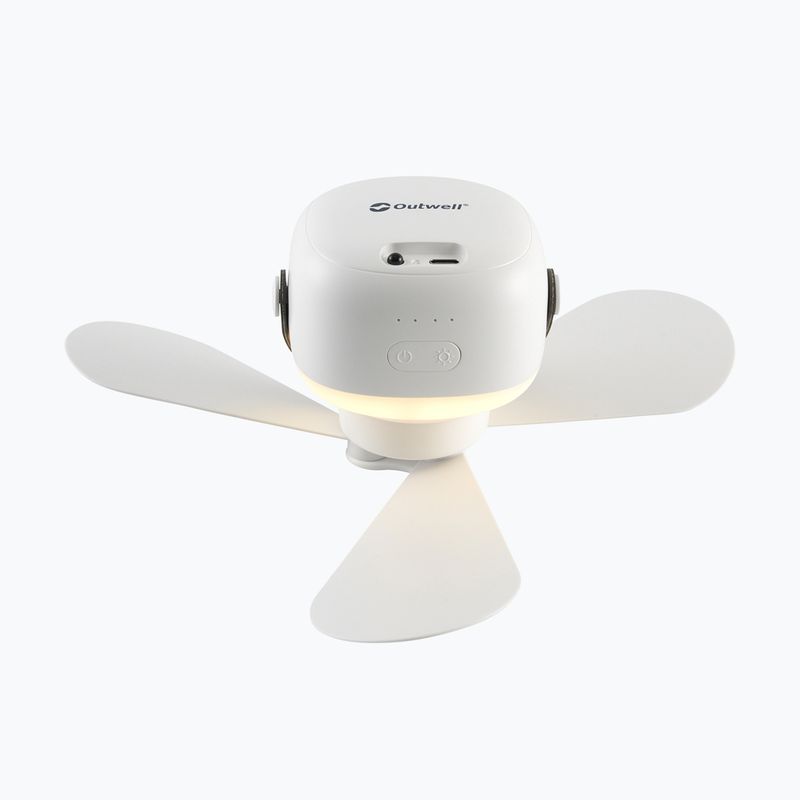 Fan with light Outwell Aurelios Rechargeable white 2