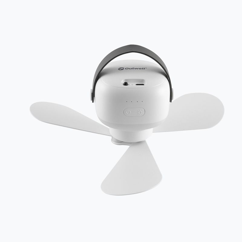 Fan with light Outwell Aurelios Rechargeable white 4