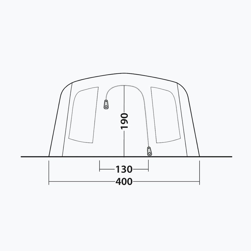 6-person camping tent Outwell Sacramento 6 Air blue 8