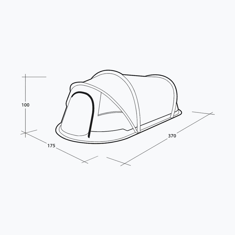 2-person camping tent Outwell Nexion 2 Ocean blue/green 9