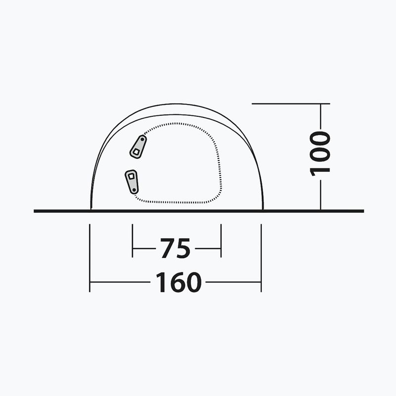 2-person camping tent Outwell Nexion 2 Ocean blue/green 10