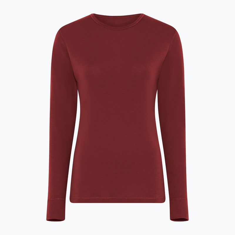 Women's thermal sweatshirt Dovre Wool burgundy 3