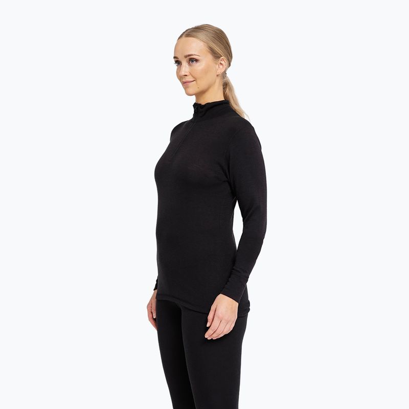 Women's thermal sweatshirt Dovre Wool Zip black 3