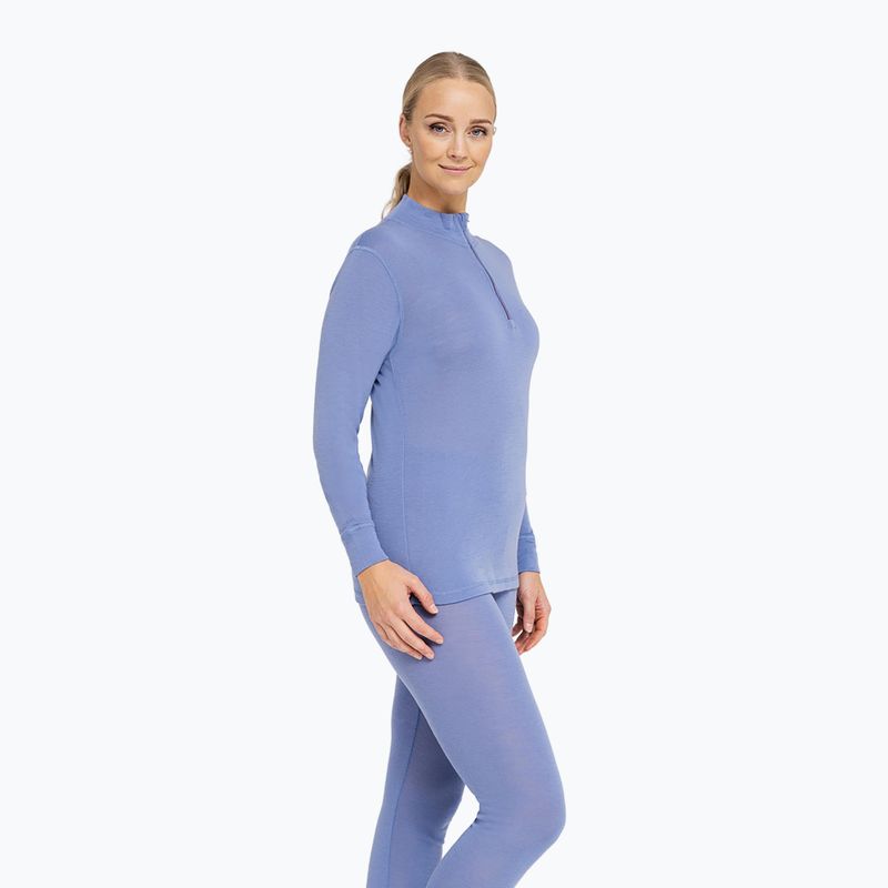 Women's thermal sweatshirt Dovre Wool Zip blue 4