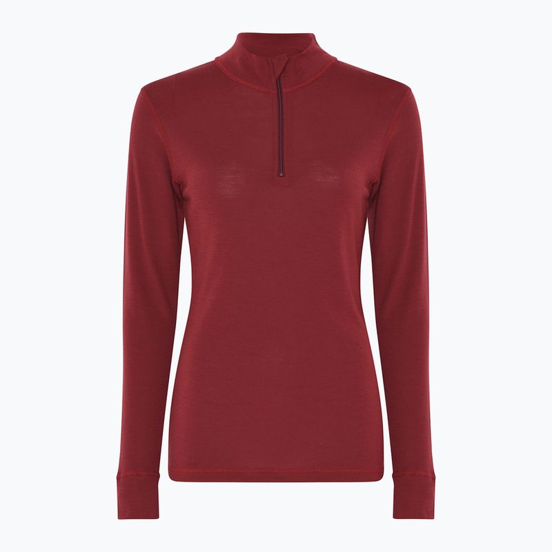 Women's thermal sweatshirt Dovre Wool Zip burgundy 4
