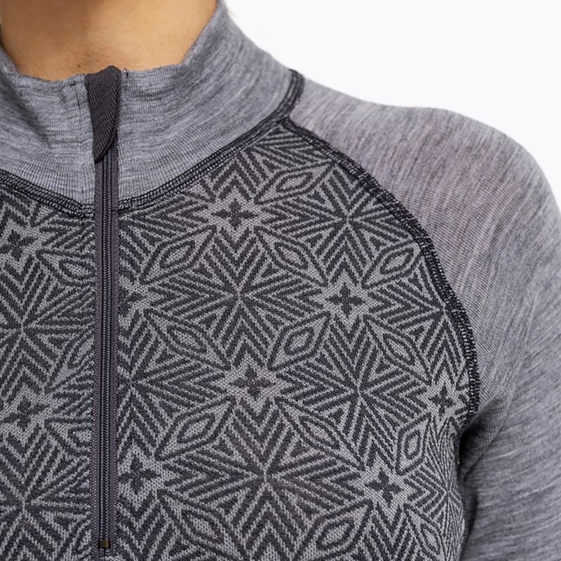 Women's thermal sweatshirt Dovre Wool Organic Half Zip grey 3