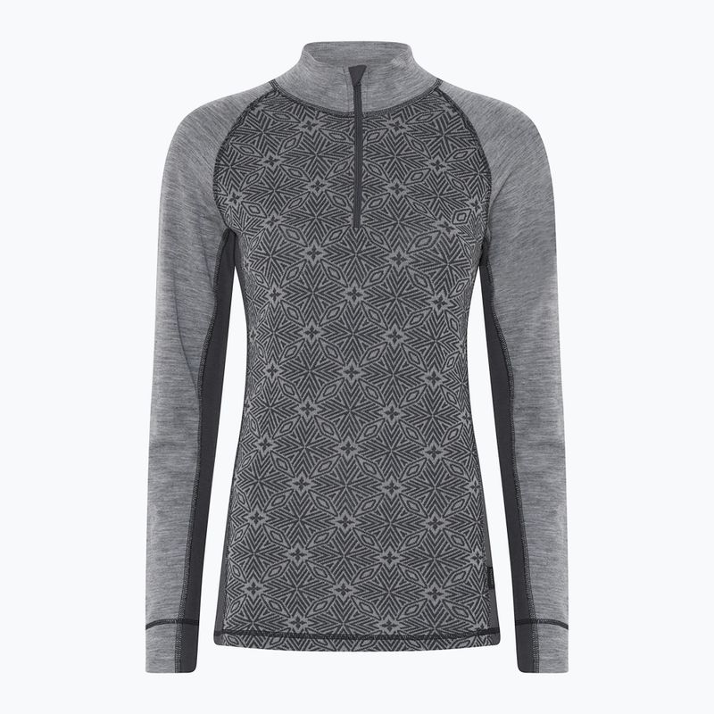 Women's thermal sweatshirt Dovre Wool Organic Half Zip grey 5