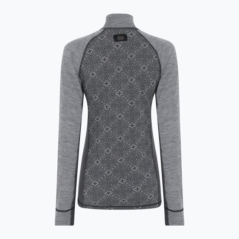 Women's thermal sweatshirt Dovre Wool Organic Half Zip grey 6