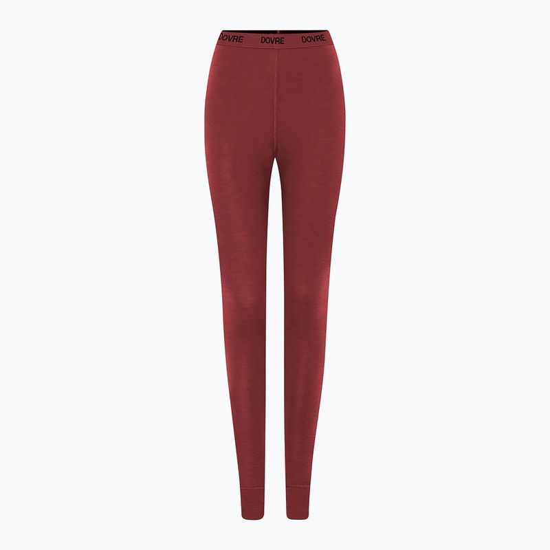 Women's thermal trousers Dovre Wool Pants burgundy 2
