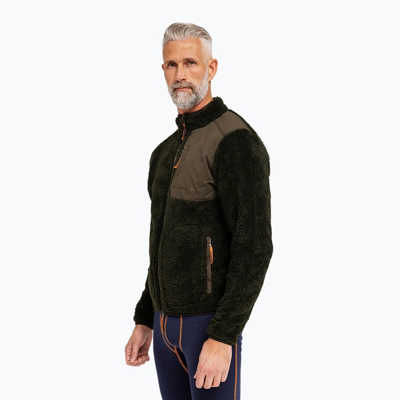 Men's fleece sweatshirt Dovre Teddy Fleece green 2