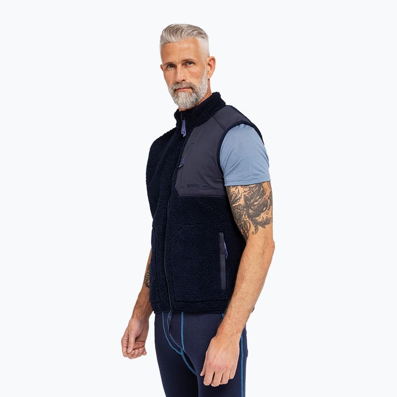 Men's gilet Dovre Teddy Fleece navy 2