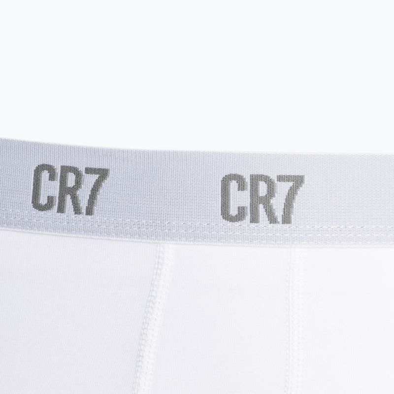 Men's CR7 Basic Trunk boxer shorts 3 pairs grey melange/white/navy 4