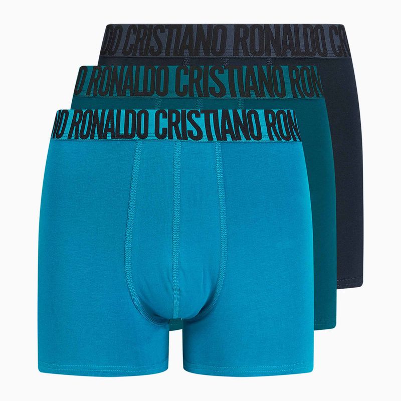 Men's CR7 Basic Trunk boxer shorts 3 pairs blue/navy