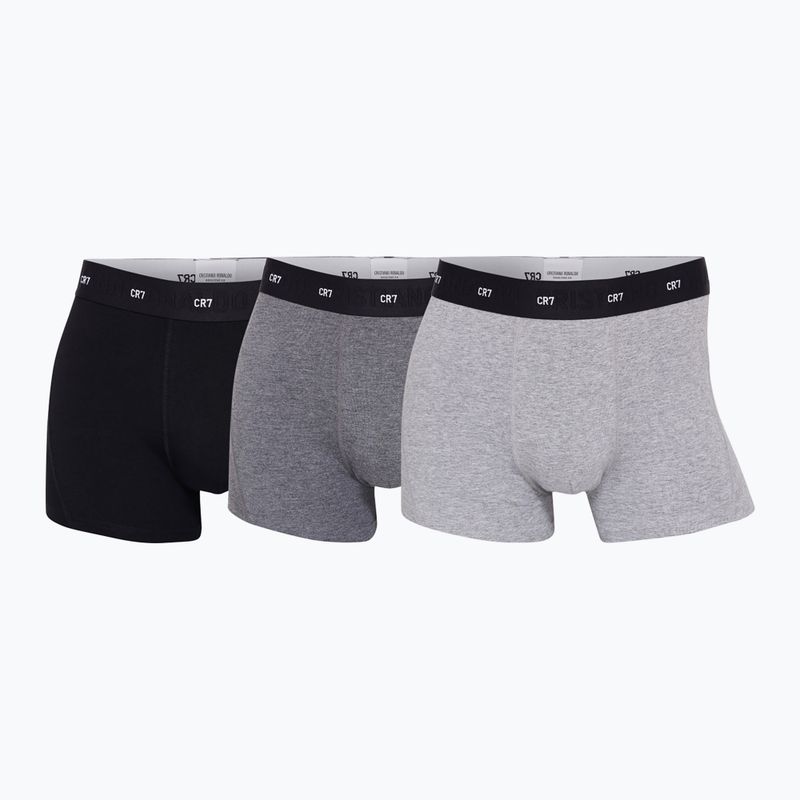 Men's CR7 Bamboo Trunk FSC boxer shorts 3 pairs black/dark grey/grey 11