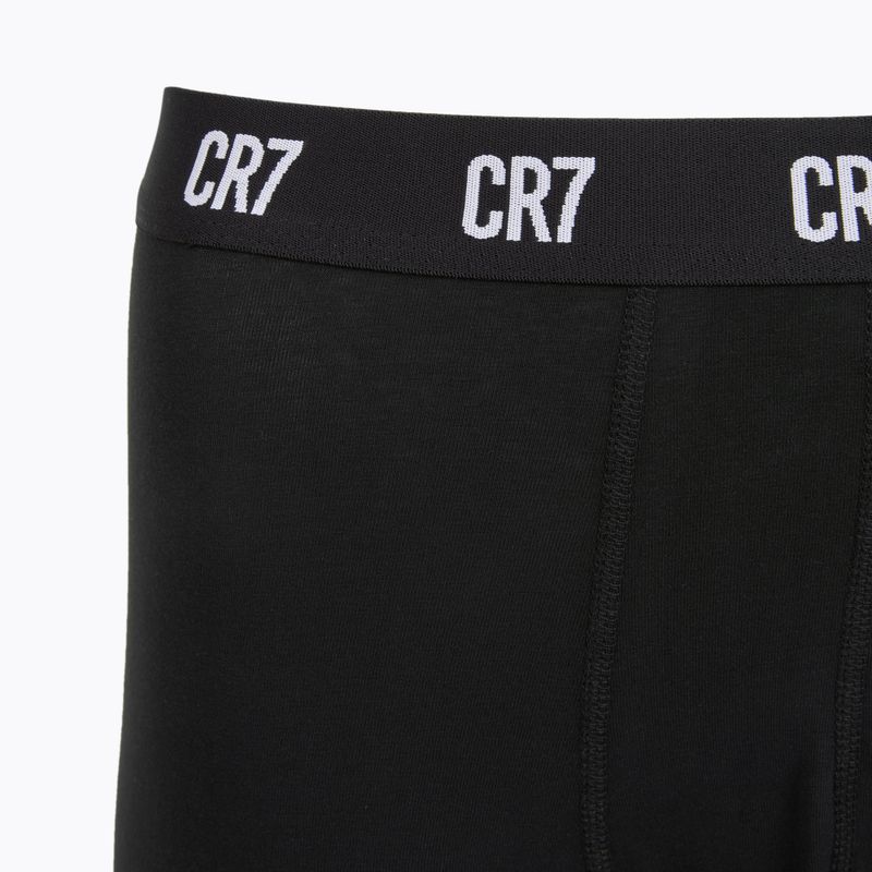 Men's CR7 Basic Trunk boxer shorts 5 pairs black/white 3