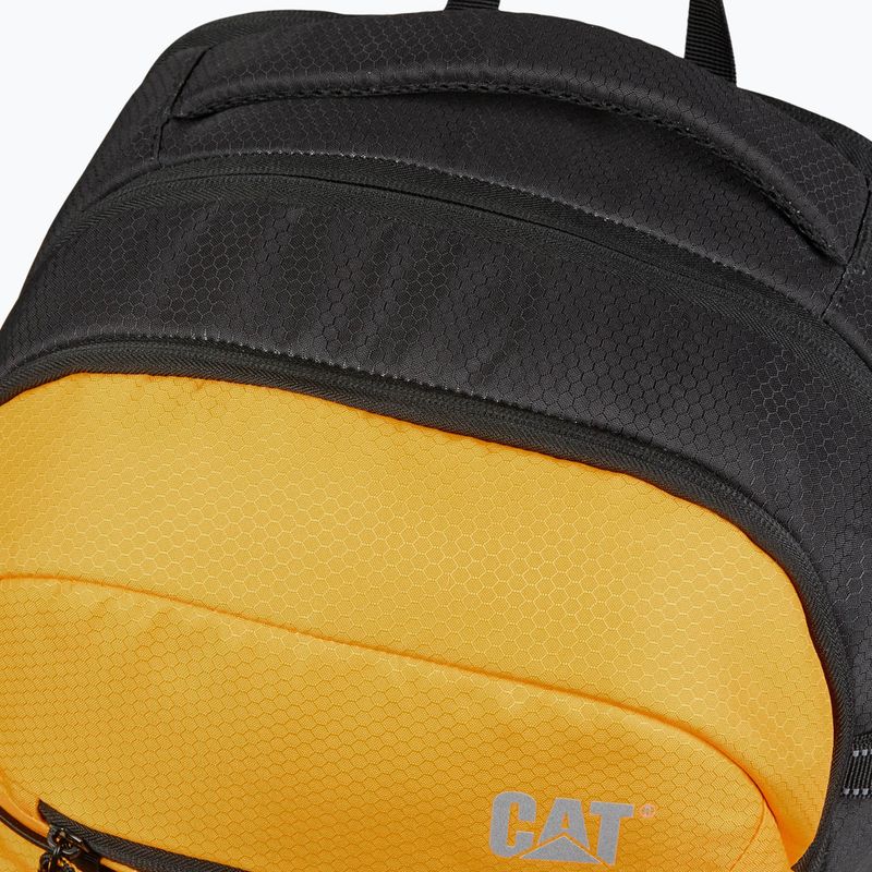 Urban backpack Caterpillar Logan Backpack 25 l black/yellow 5