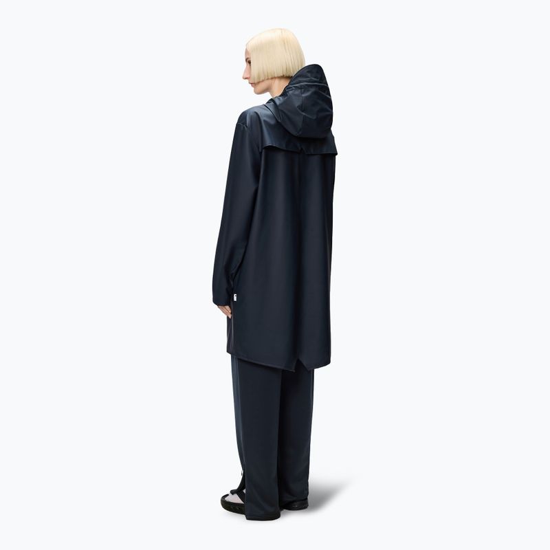 Rains Long Jacket navy jacket 2