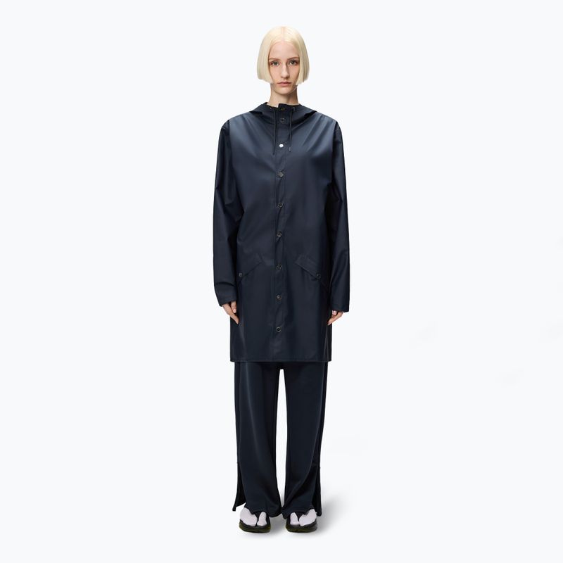 Rains Long Jacket navy jacket 3