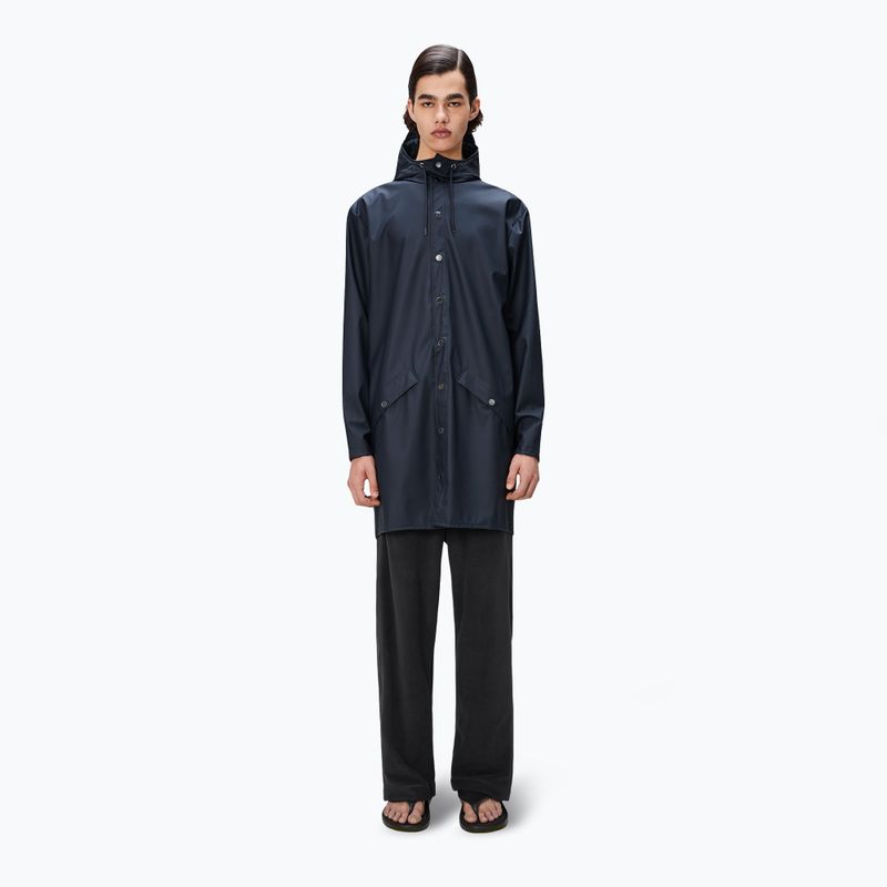 Rains Long Jacket navy jacket 4