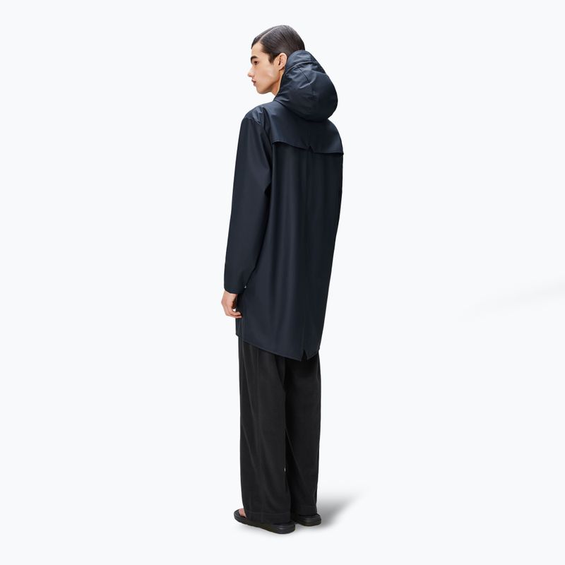Rains Long Jacket navy jacket 6