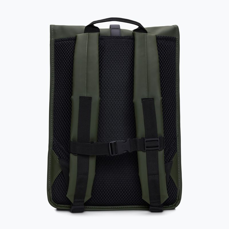 Urban backpack Rains Rucksack Rolltop 13 + 4 l green 2