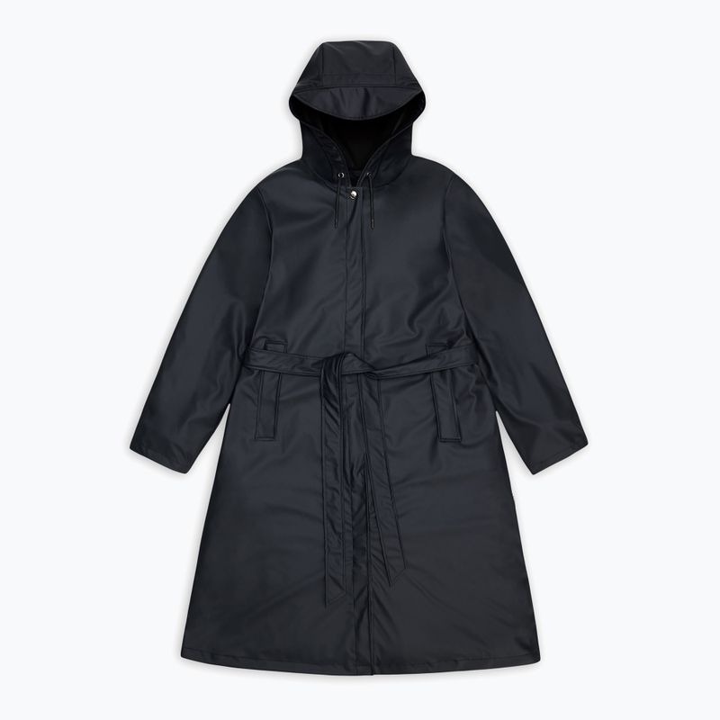 Women's rain coat Rains A-Line Longer black 4