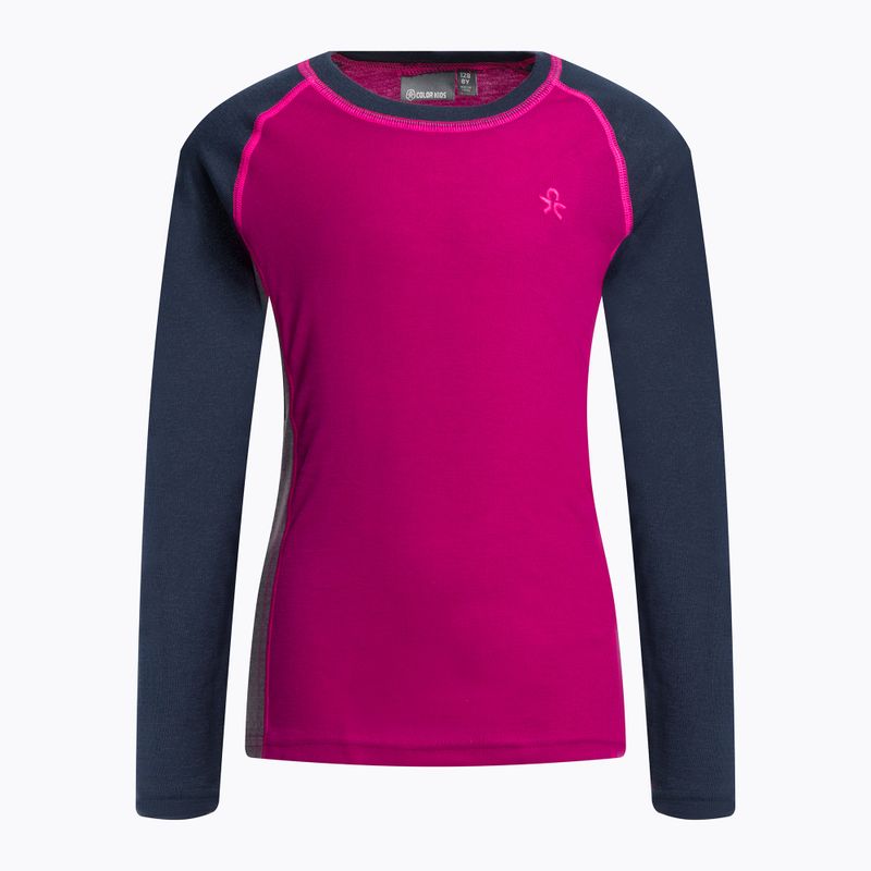 Children's thermal underwear Color Kids Ski Underwear Colorblock pink and black 740777.5885 2